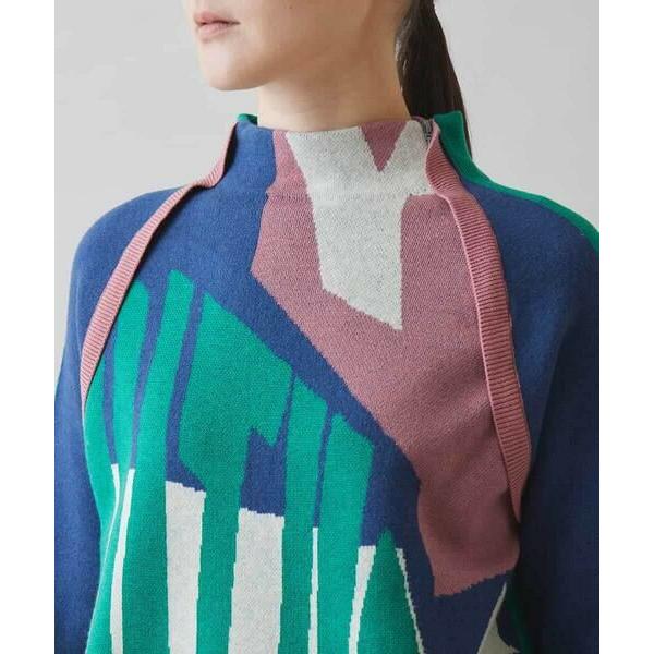 HIROKO KOSHINO（ヒロコ コシノ） グラフィック柄ニットチュニック