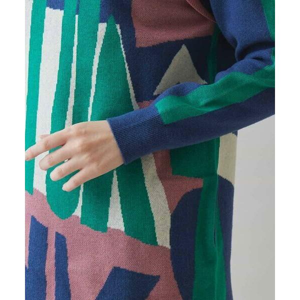 HIROKO KOSHINO（ヒロコ コシノ） グラフィック柄ニットチュニック