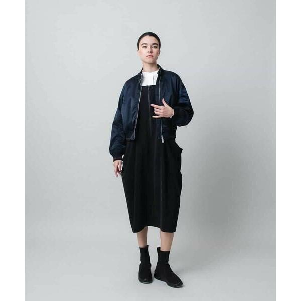 HIROKO KOSHINO / ヒロココシノ ヴィンテージライクナイロンスカジャン/洗えるの画像