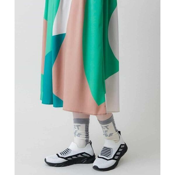 HIROKO KOSHINO / ヒロココシノ 2WAYストレッチ幾何プリントワンピース /日本製/洗えるの画像