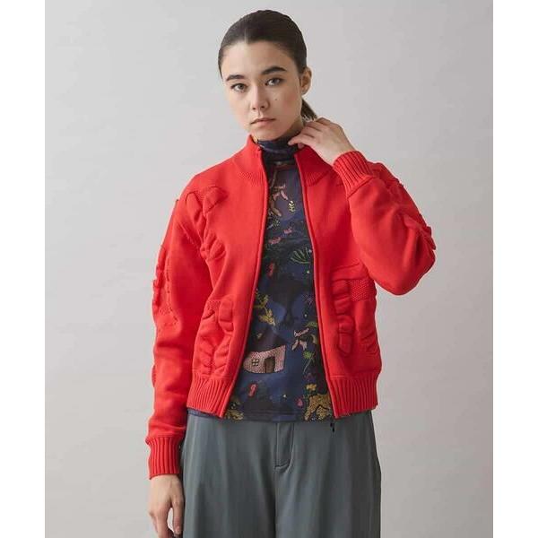 HIROKO KOSHINO / ヒロココシノ ロゴモチーフニットブルゾン/洗える | HIROKO KOSHINO | 01