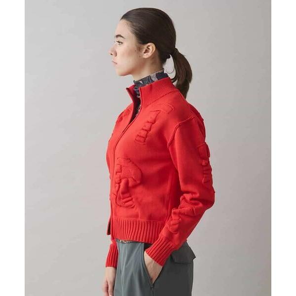 HIROKO KOSHINO / ヒロココシノ ロゴモチーフニットブルゾン/洗える | HIROKO KOSHINO | 02