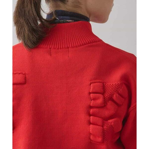 HIROKO KOSHINO / ヒロココシノ ロゴモチーフニットブルゾン/洗える | HIROKO KOSHINO | 04