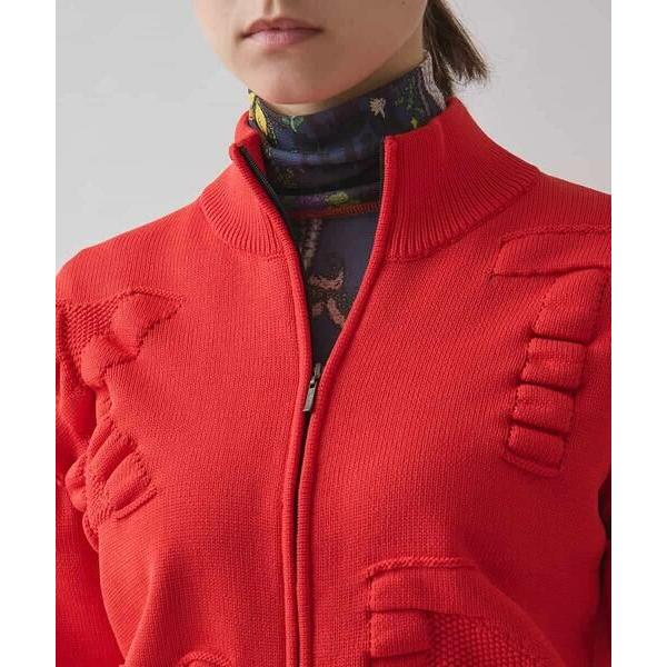 HIROKO KOSHINO / ヒロココシノ ロゴモチーフニットブルゾン/洗える | HIROKO KOSHINO | 05