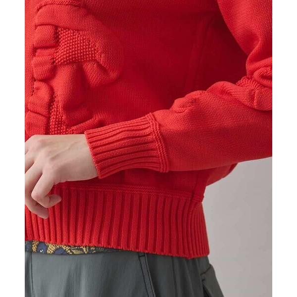 HIROKO KOSHINO / ヒロココシノ ロゴモチーフニットブルゾン/洗える | HIROKO KOSHINO | 06