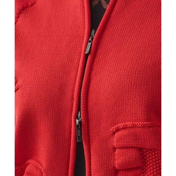 HIROKO KOSHINO / ヒロココシノ ロゴモチーフニットブルゾン/洗える | HIROKO KOSHINO | 07