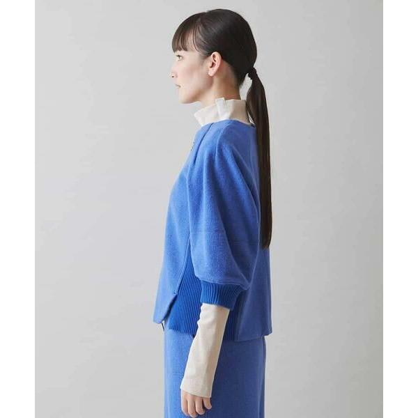 HIROKO KOSHINO（ヒロコ コシノ） リブ切替ウール混ジャケット 