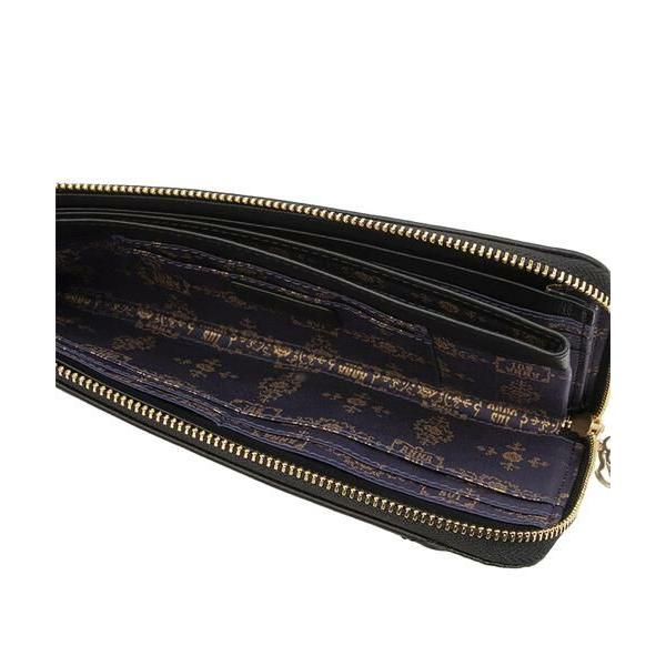 ANNA SUI（アナスイ） ウィズスネーク Lファスナー薄マチ長財布