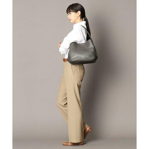 極美品 ヒロフ チッチョーネ レザー ハンドバッグ ワンショルダー シボ革 水色 HIROFU（ヒロフ） 【チッチョーネ】レザートートバッグ M 本革（商品