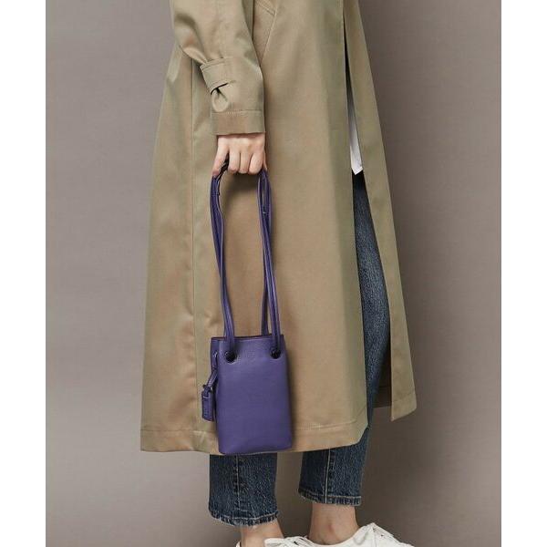 美品✨HIROFU ヒロフ ミニレザーショルダーバッグ ロシェ 2way ピンク HIROFU（ヒロフ） 【ロシェ】スマートフォン用ミニレザーショルダー