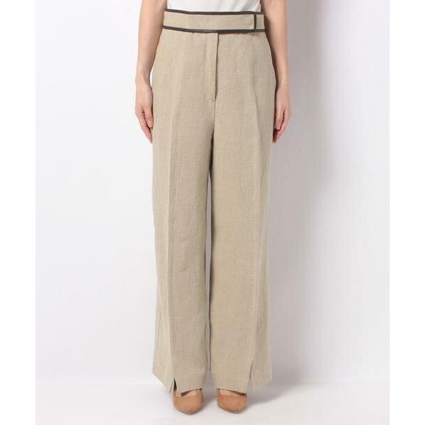 HOUSE OF LOTUS / ハウス オブ ロータス リネンレザーパイピングパンツ  