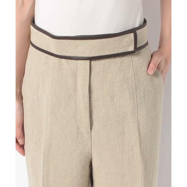 HOUSE OF LOTUS / ハウス オブ ロータス リネンレザーパイピングパンツ  