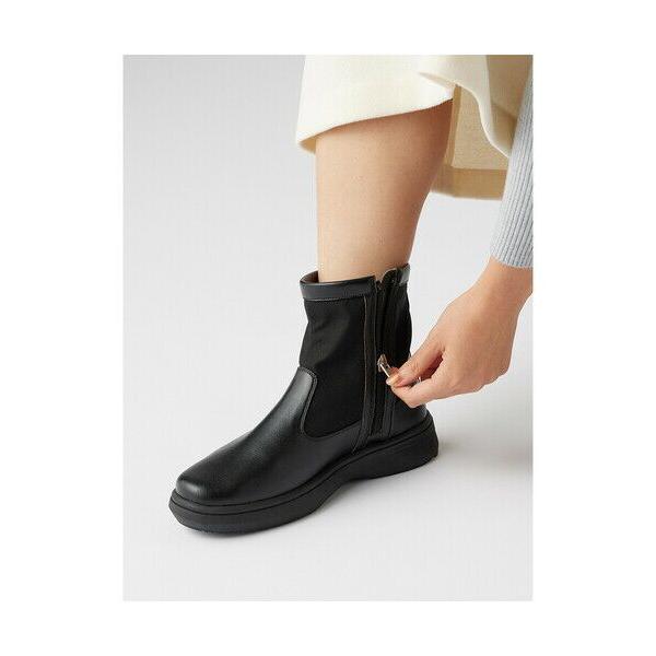 アシックス　ペダラ　ゴアテックス　ブラックレザーショートブーツ２４㎝ ペダラ レディース GORE-TEX防水 2E（1212A239-001）PEDALA