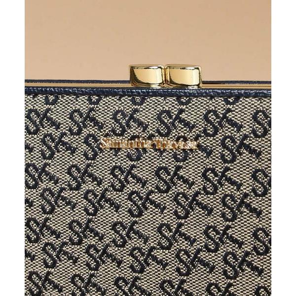 新品同様 Samantha Thavasa ST Jacquard 口金長財布 Samantha Thavasa / サマンサタバサ ST Jacquard 口金長財布