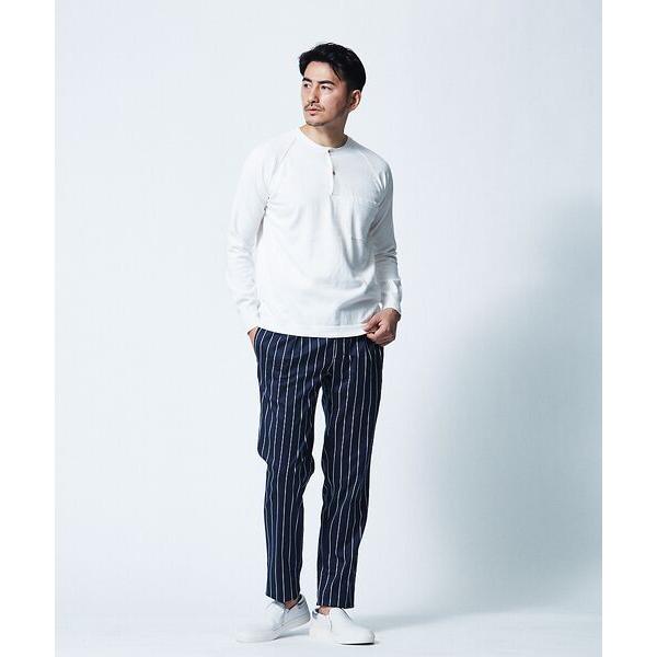 DESIGNWORKS / デザインワークス giabs ARCHIVIO / ジャブスアルキヴィオ ストライプパンツ 5cm，裾幅 80cmサイズ サイズ 5cm，股上 5cm，股下 18cm，股上