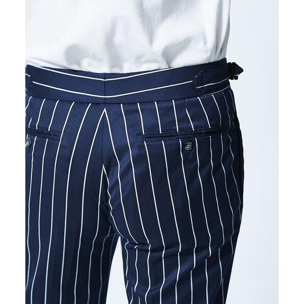 DESIGNWORKS / デザインワークス giabs ARCHIVIO / ジャブスアルキヴィオ ストライプパンツ 5cm，裾幅 80cmサイズ サイズ 5cm，股上 5cm，股下 18cm，股上