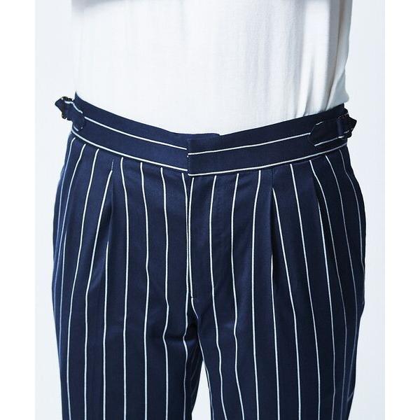 DESIGNWORKS / デザインワークス giabs ARCHIVIO / ジャブスアルキヴィオ ストライプパンツ 5cm，裾幅 80cmサイズ サイズ 5cm，股上 5cm，股下 18cm，股上
