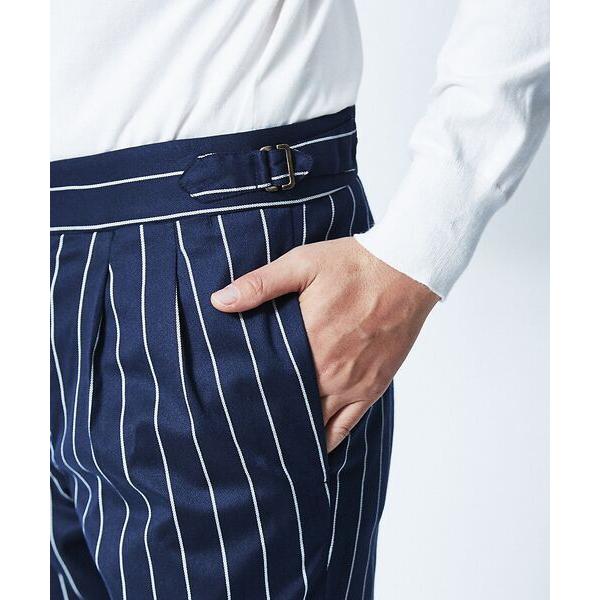 DESIGNWORKS / デザインワークス giabs ARCHIVIO / ジャブスアルキヴィオ ストライプパンツ 5cm，裾幅 80cmサイズ サイズ 5cm，股上 5cm，股下 18cm，股上