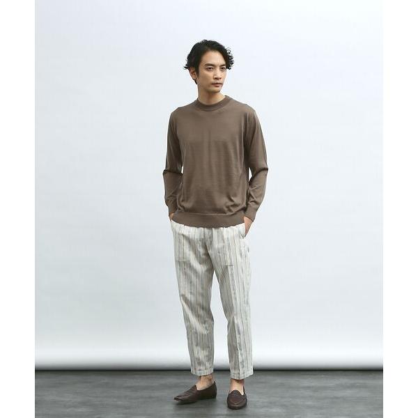 DESIGNWORKS / デザインワークス ウール/シルク クルーネックニット 