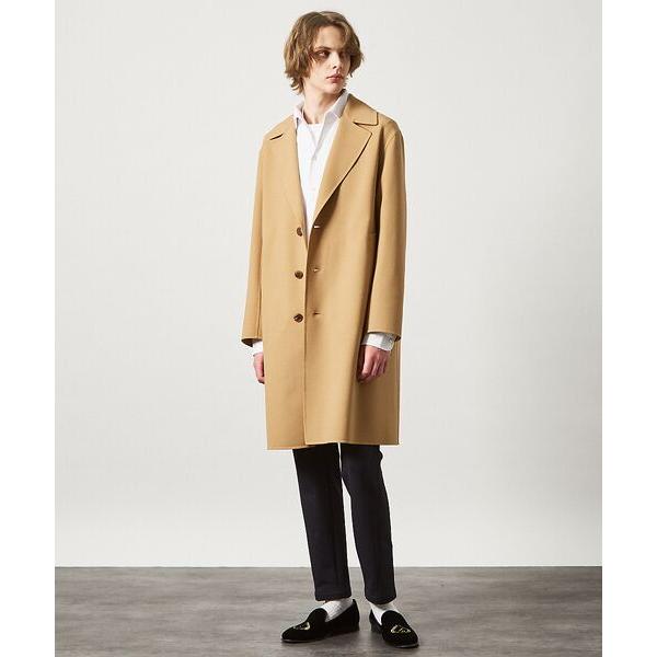 DESIGNWORKS / デザインワークス 梳毛リバー バルカラー コートの画像
