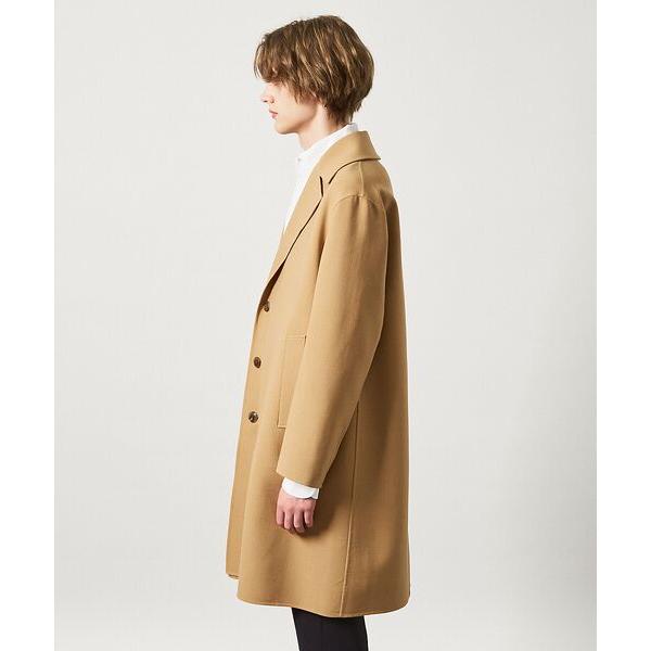 DESIGNWORKS / デザインワークス 梳毛リバー バルカラー コートの画像