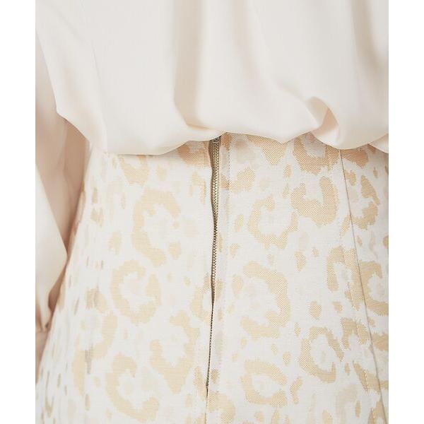 DESIGNWORKS / デザインワークス レオパードジャガードフレアスカート 2cm，ヒップ サイズ 5cmサイズ