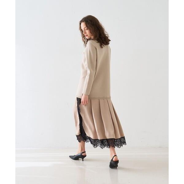 DESIGNWORKS / デザインワークス ヘムレースニットドッキングドレスの画像