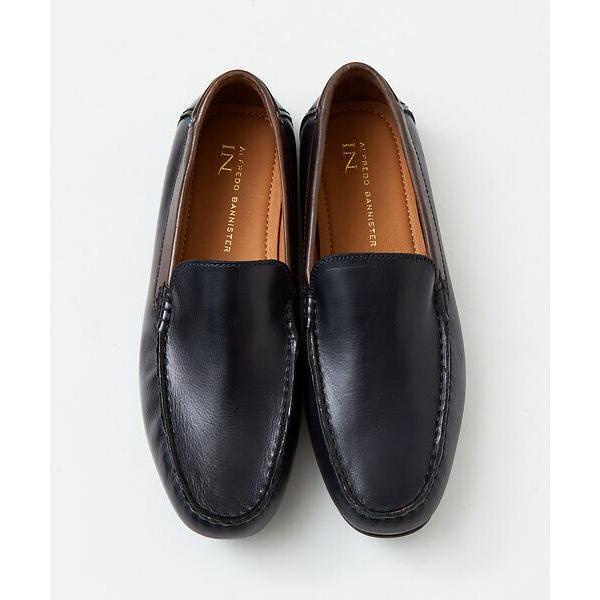 美品 アルフレッドバニスター スタンダードドライビングシューズ レザー ブラック alfredoBANNISTER / アルフレッド・バニスター 【SHOO IN SHOE