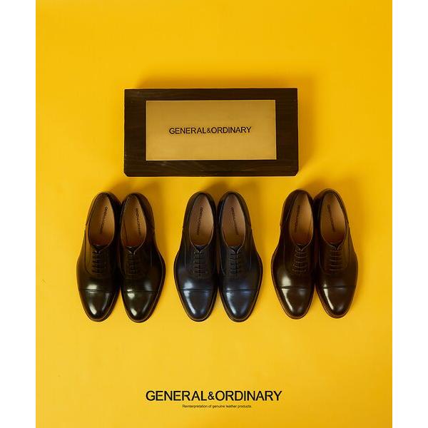 alfredoBANNISTER / アルフレッド・バニスター 【GENERAL&ORDINARY】内羽根ストレートチップシューズの画像