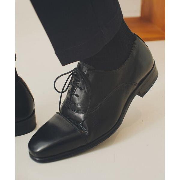 美品 alfredoBANNISTER 内羽根 ストレートチップ 黒革靴 alfredoBANNISTER｜【人気No1!WEB別注】内羽根 ストレートチップ