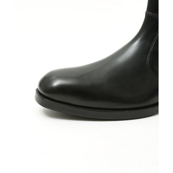 5351 POUR LES HOMMES プールオム　サイドジップブーツ 黒 5351 POUR LES HOMMES - サイドゴア ジップブーツ ブラック 4cmヒール