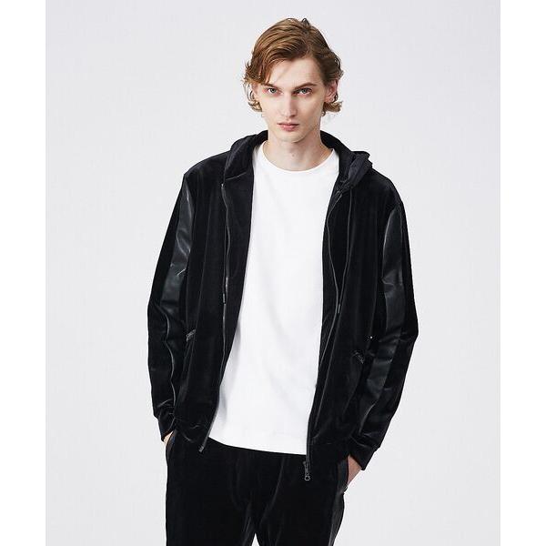 5351プール・オム（5351POUR LES HOMMES）/【LEON別注/セットアップ対応】ベルベット ジップ フーディー 5351 POUR LES HOMMES 5351POUR LES HOMMES / 5351プール・オム 【LEON