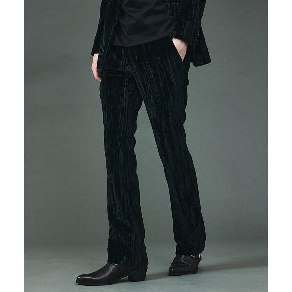 5351プール・オム（5351POUR LES HOMMES）/【セットアップ対応】プリーツ ベルベット フレア スラックスパンツ 5351 POUR LES HOMMES 5351POUR LES HOMMES / 5351プール・オム