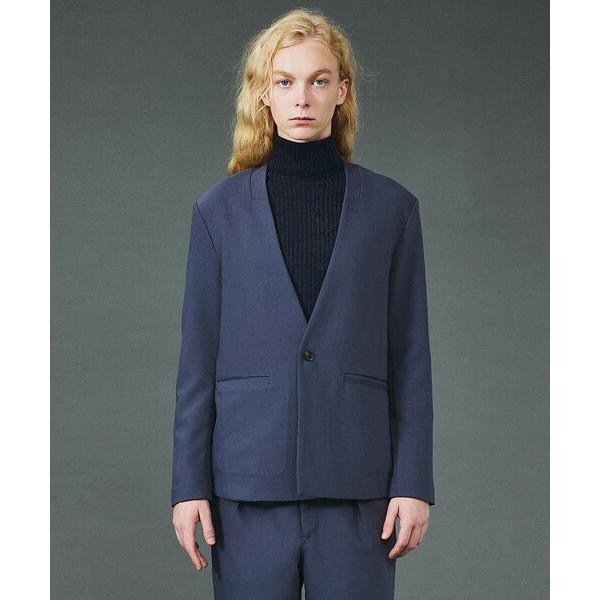 5351プール・オム（5351POUR LES HOMMES）/【セットアップ対応】TRストレッチ ツイル ノーカラー ジャケット 5351 POUR LES HOMMES 5351POUR LES HOMMES / 5351プール・オム