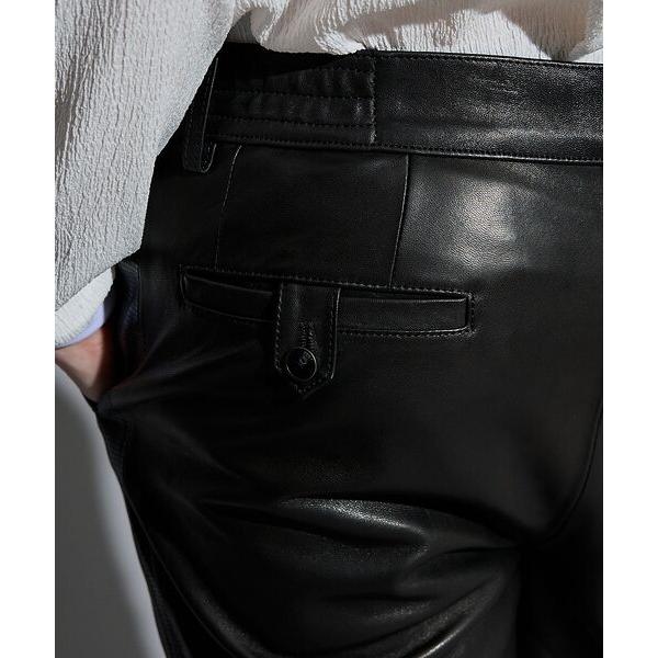 5351POUR LES HOMMES / 5351プール・オム 【セットアップ対応】レザー テーパード スラックスパンツの画像