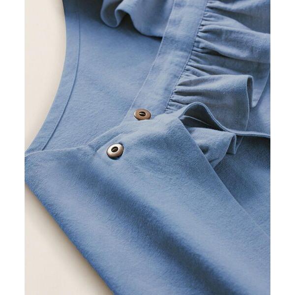 ゆとみさん専用　ラルフローレン　フリルエプロン　ブルー　花柄　綿100% ラルフローレン フリルエプロン ブルー 綿100% 新品 - メルカリ