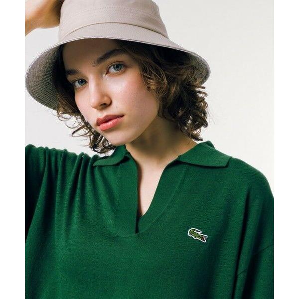 LACOSTE（ラコステ） オーバーサイズ スキッパーニットポロシャツ