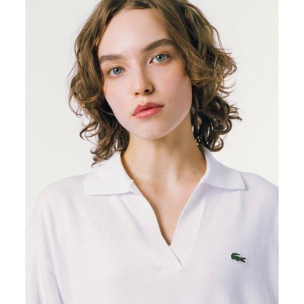 LACOSTE（ラコステ） オーバーサイズ スキッパーニットポロシャツ