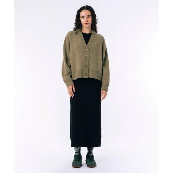 LACOSTE（ラコステ） 編地切り替えニット クロップド丈 ショート