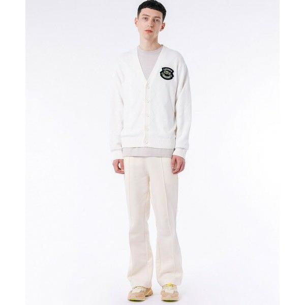 LACOSTE（ラコステ） トーナルアーガイル柄 Vネックコットンニット