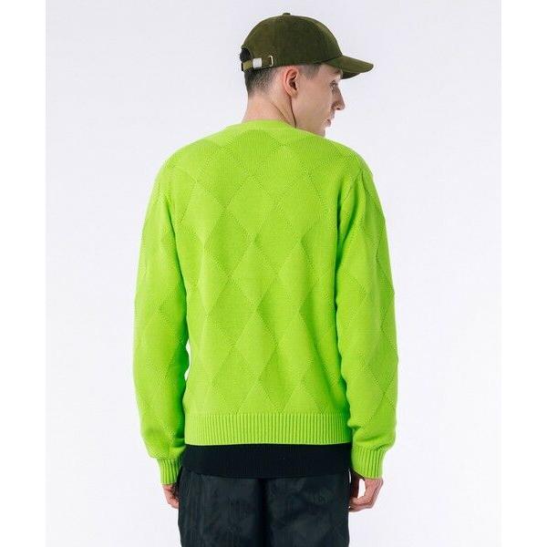 LACOSTE（ラコステ） トーナルアーガイル柄 Vネックコットンニット