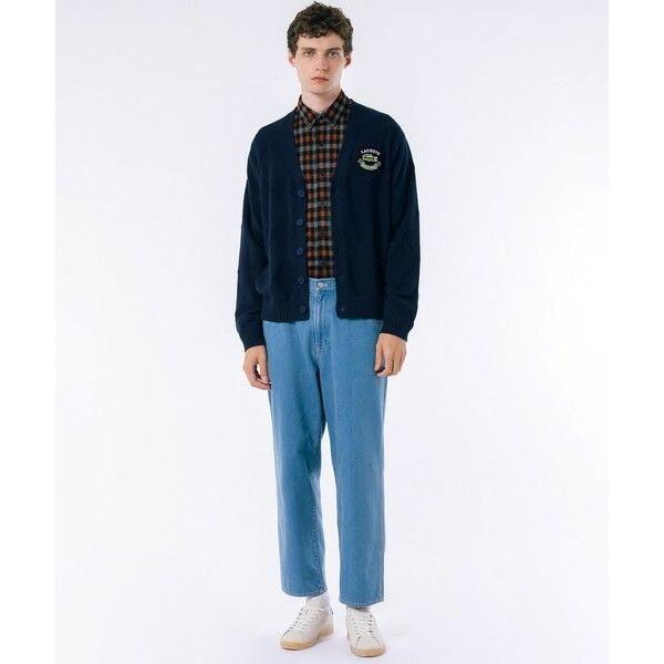 LACOSTE（ラコステ） トーナルアーガイル柄 Vネックコットンニット