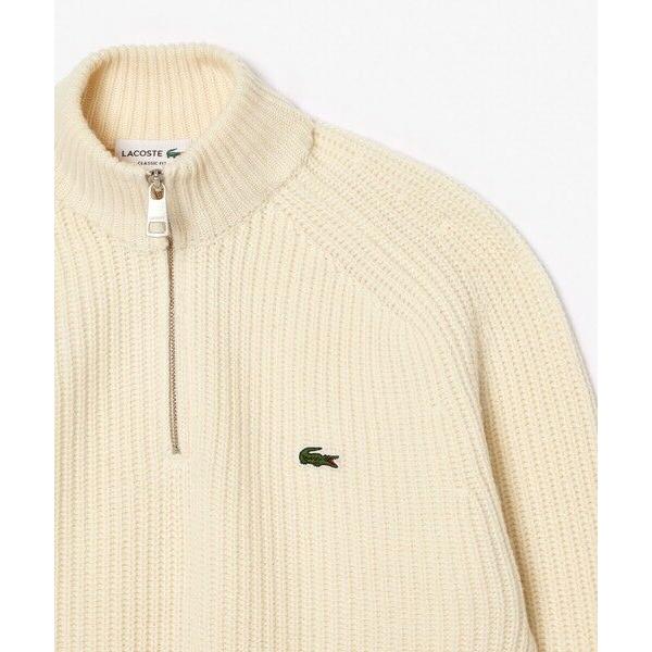 LACOSTE / ラコステ エッセンシャルハーフジップウールセーター