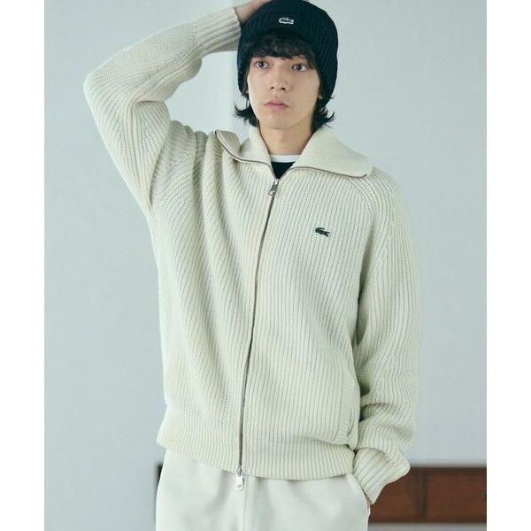 LACOSTE（ラコステ） ミドルゲージハイネックジップウールセーター
