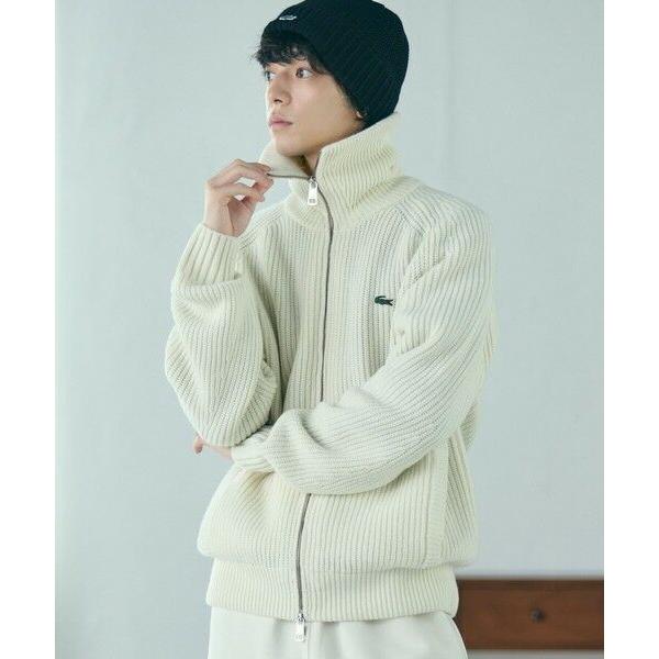 LACOSTE（ラコステ） ミドルゲージハイネックジップウールセーター