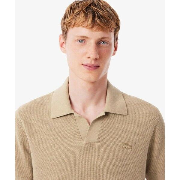 LACOSTE（ラコステ） オープンカラーワッフルニット : タカシマヤ