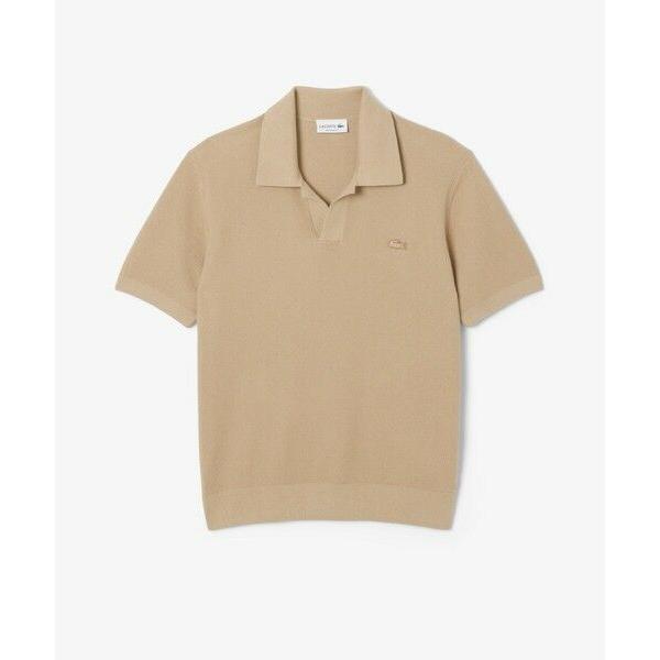 【LACOSTE】ラコステ ワッフルポロシャツ　美品 LACOSTE（ラコステ） オープンカラーワッフルニット : タカシマヤ