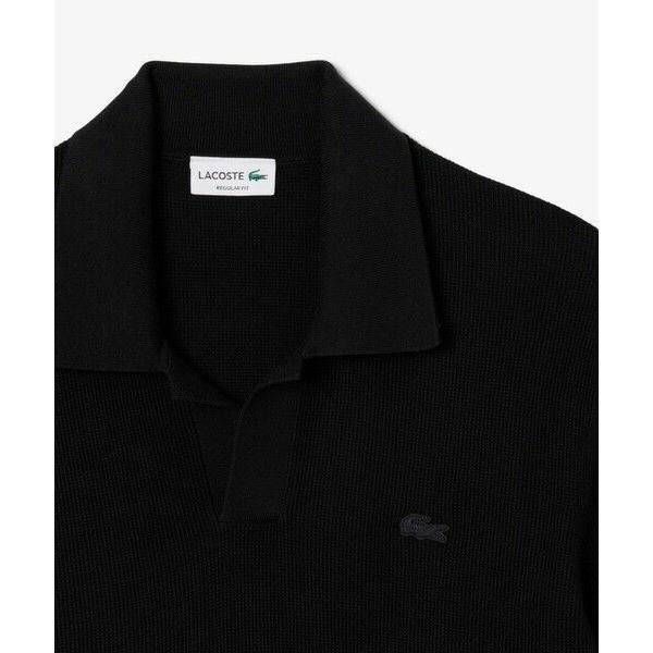 LACOSTE（ラコステ） オープンカラーワッフルニット : タカシマヤ