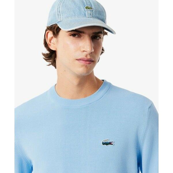 LACOSTE（ラコステ） ランドスケープワニロゴコットンニットセーター