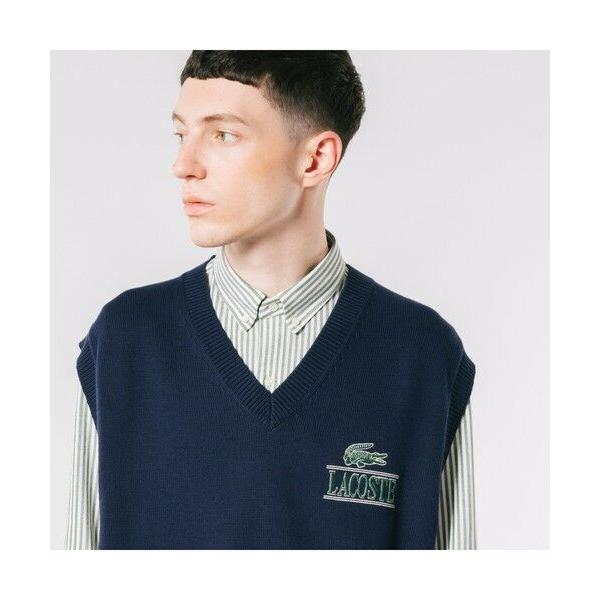 LACOSTE（ラコステ） クラシックVネックニットベスト : タカシマヤ